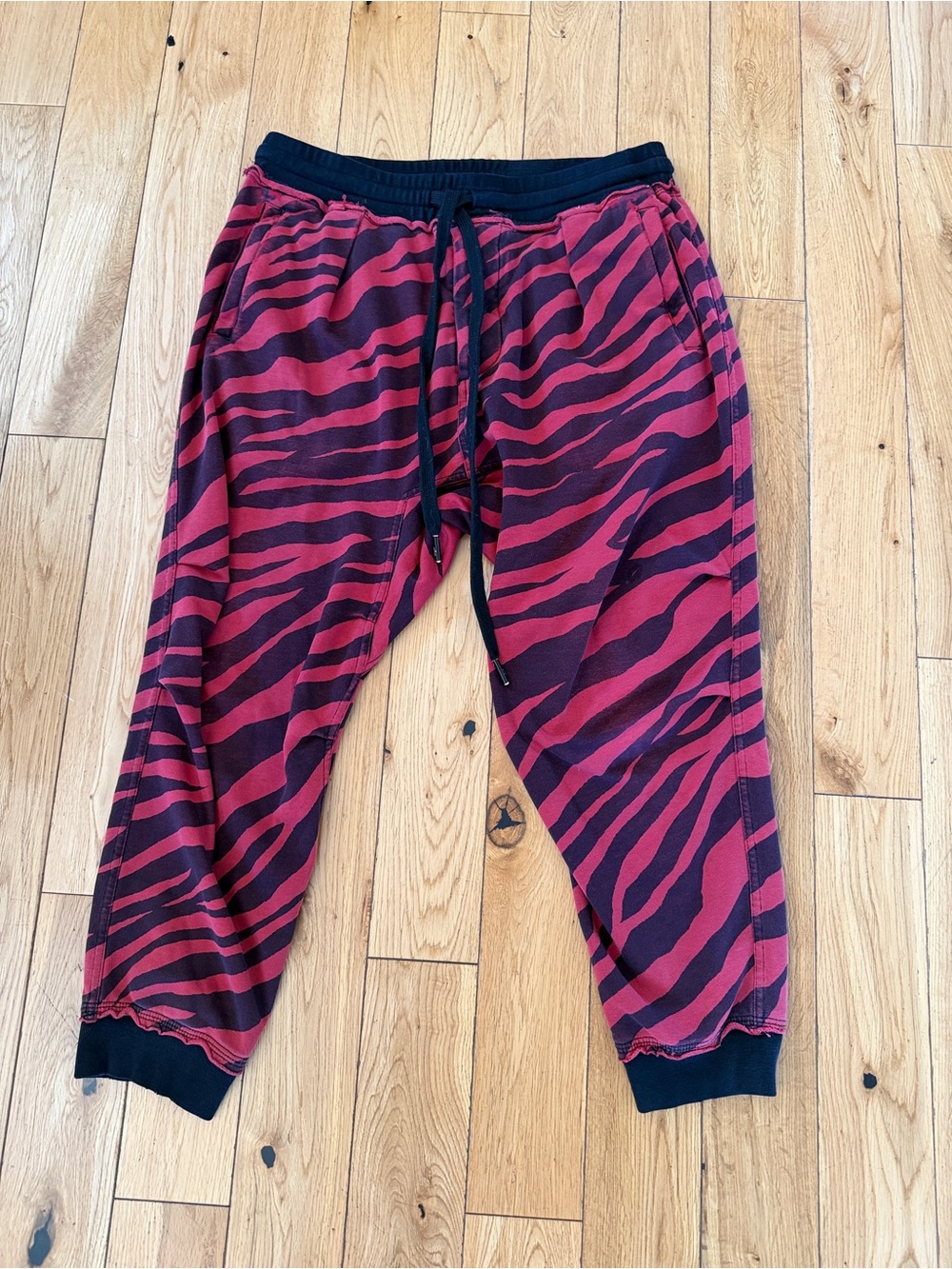 R13 Red Zebra Sweatpants Size small